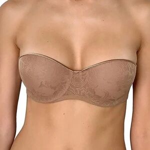NATORI Private Luxuries Embrace contour underwire strapless padded push up bra